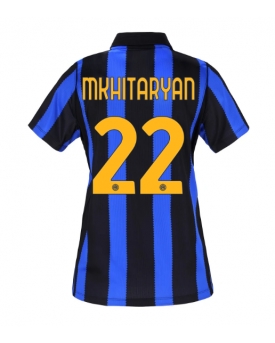 Inter Milan Henrikh Mkhitaryan #22 Maglia Gara Casa Repliche 2026-27 Donna Maniche Corte Inter Milan Henrikh Mkhitaryan #22 Maglia Gara Casa Repliche 2026-27 Donna Maniche Corte